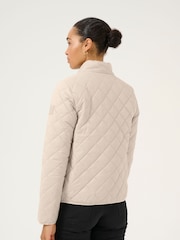 Kaffe Grey KAloreen Quilted Hip Length Jacket - Image 3 of 6