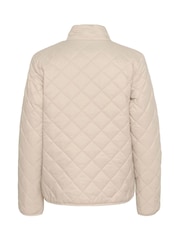Kaffe Grey KAloreen Quilted Hip Length Jacket - Image 6 of 6