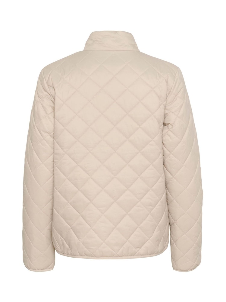 Kaffe Grey KAloreen Quilted Hip Length Jacket - Image 6 of 6