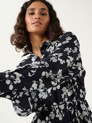 Kaffe KAalice Maxi Length Belted Shirt Dress - Image 2 of 4