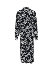 Kaffe KAalice Maxi Length Belted Shirt Dress - Image 3 of 4