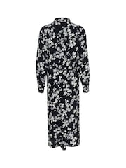 Kaffe KAalice Maxi Length Belted Shirt Dress - Image 4 of 4