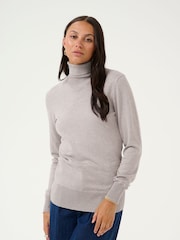 Kaffe Astrid Long Sleeve Regular Fit Roll Neck Jumper - Image 1 of 6