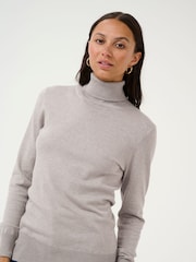 Kaffe Astrid Long Sleeve Regular Fit Roll Neck Jumper - Image 3 of 6