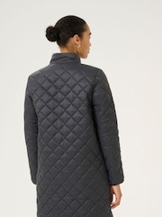 Kaffe KAloreen Quilted Zipper Long Jacket - Image 2 of 6