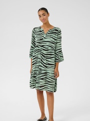 Kaffe A-Line Fit KAlea 3/4 Sleeve Dress - Image 1 of 6