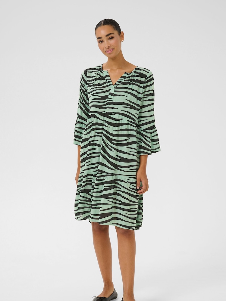 Kaffe A-Line Fit KAlea 3/4 Sleeve Dress - Image 1 of 6