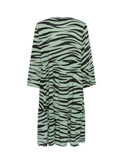 Kaffe A-Line Fit KAlea 3/4 Sleeve Dress - Image 6 of 6