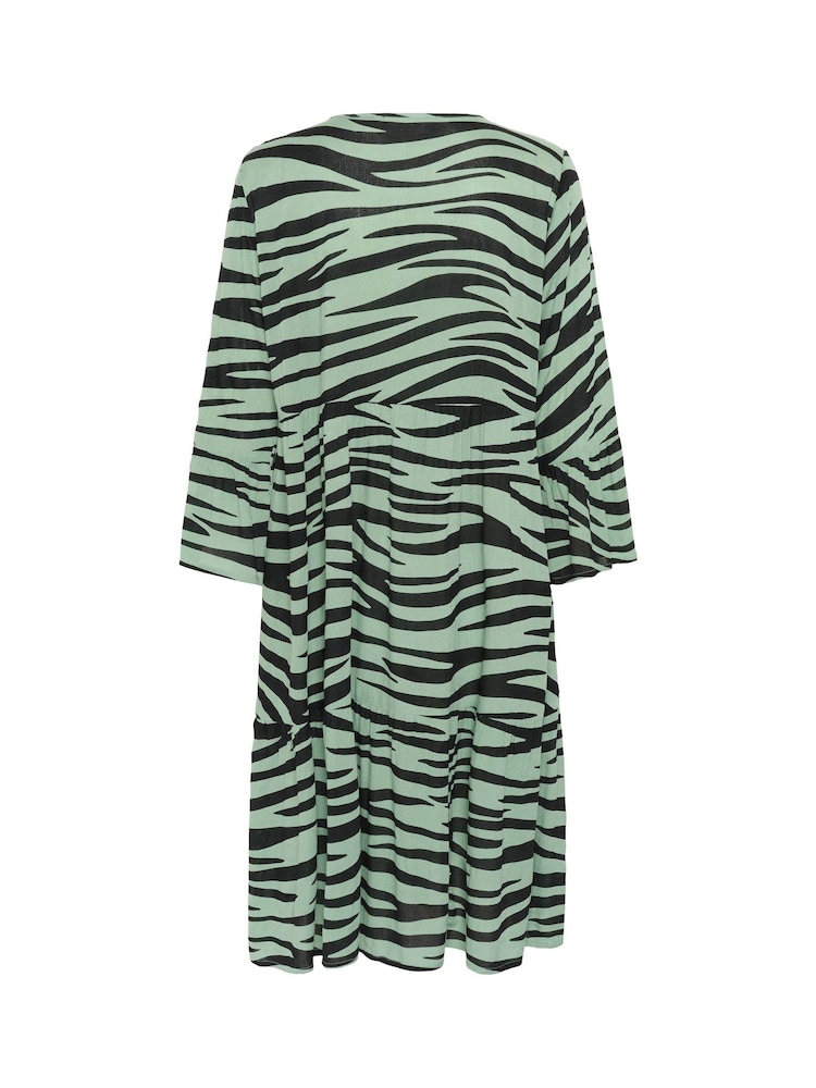 Kaffe A-Line Fit KAlea 3/4 Sleeve Dress - Image 6 of 6