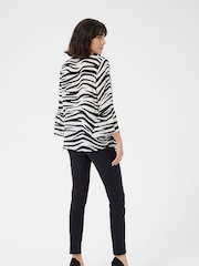 Kaffe KAlea 3/4 Sleeve Ruffle Printed Blouse - Image 2 of 5