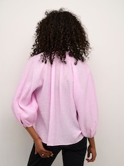 Kaffe KAlianna Notch Neck 3/4 Sleeve Blouse - Image 2 of 6