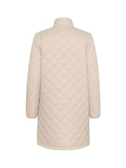 Kaffe KAloreen Quilted Zipper Long Jacket - Image 2 of 2