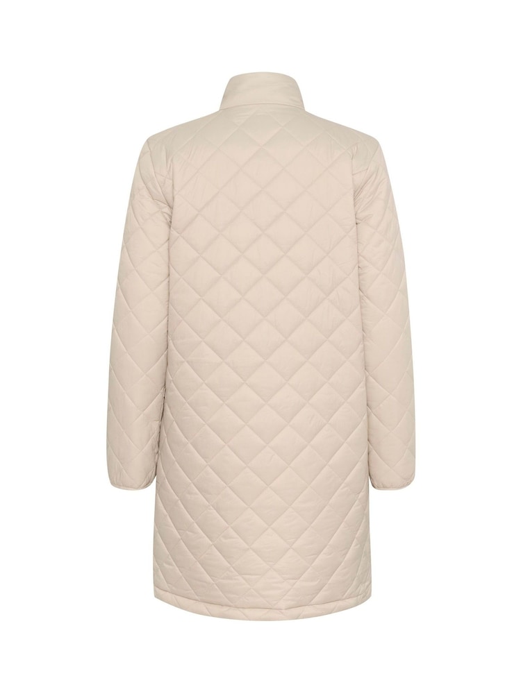 Kaffe KAloreen Quilted Zipper Long Jacket - Image 2 of 2