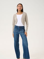 Kaffe Slim Fit Kaastrid Bolero Long Sleeves Cardigan - Image 3 of 5