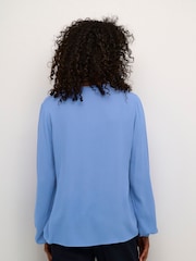 Kaffe KAmathilde Notch Neck Long Sleeve Blouse - Image 2 of 6