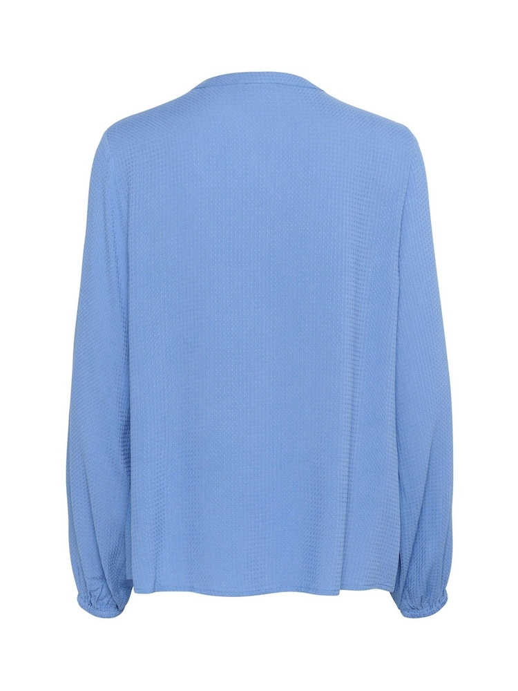 Kaffe KAmathilde Notch Neck Long Sleeve Blouse - Image 6 of 6