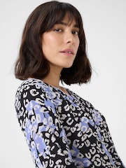 Kaffe KAlea 3/4 Sleeve Ruffle Printed Blouse - Image 4 of 6
