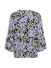 Kaffe KAlea 3/4 Sleeve Ruffle Printed Blouse - Image 6 of 6