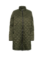 Kaffe KAloreen Quilted Zipper Long Jacket - Image 4 of 5