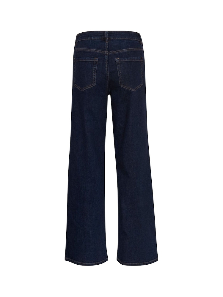Kaffe KAsinem High Waisted Wide Leg Jeans - Image 6 of 6