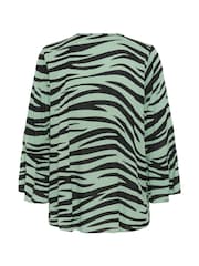 Kaffe KAlea 3/4 Sleeve Ruffle Printed Blouse - Image 5 of 5