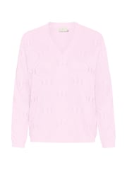 Kaffe Regular Fit Pink KAcharlie V-Neck Pullover Jumper - Image 5 of 6