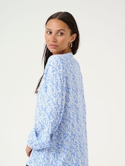 Kaffe KAmathilde Notch Neck Long Sleeve Blouse - Image 2 of 6