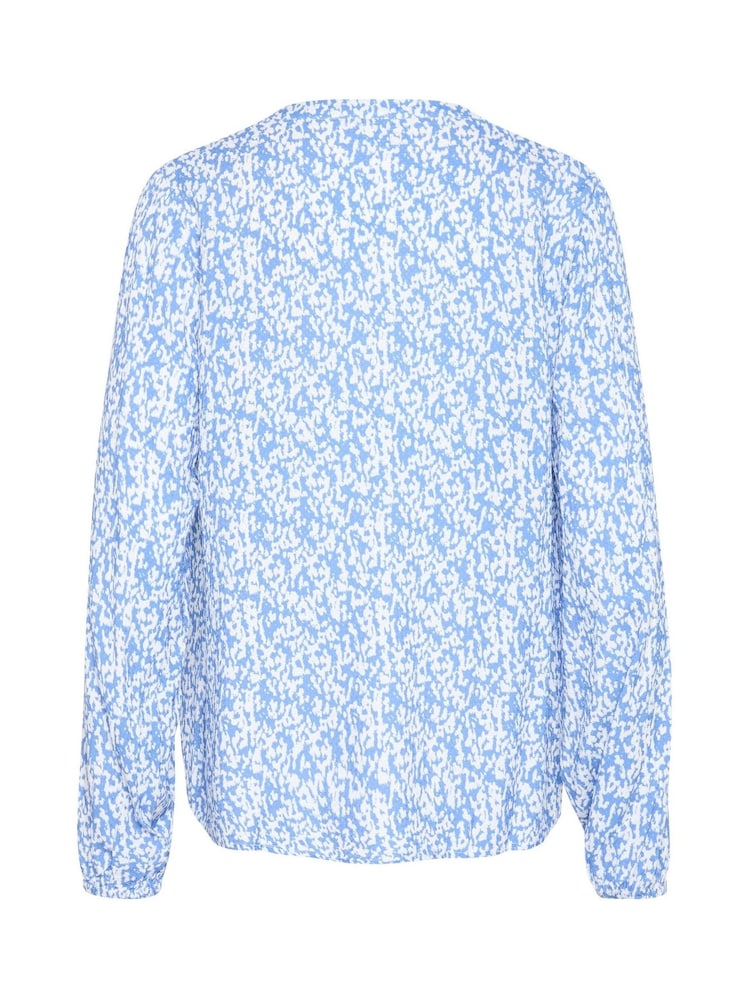 Kaffe KAmathilde Notch Neck Long Sleeve Blouse - Image 6 of 6