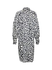Kaffe Loose Fit KAroxy Knee Length Black Shirt Dress - Image 4 of 4