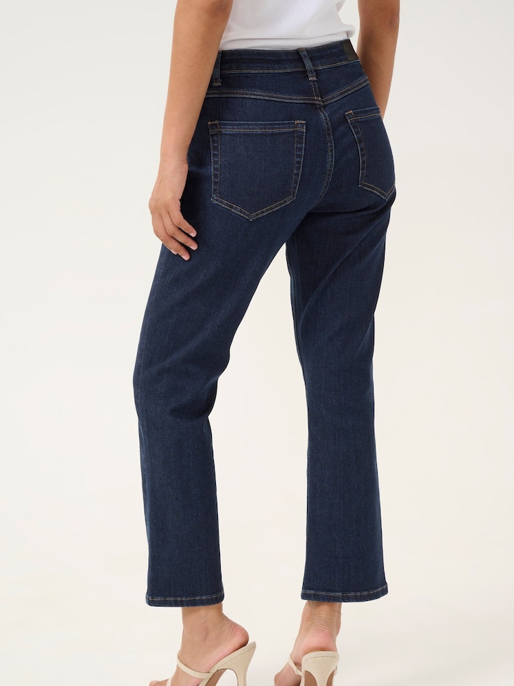 Kaffe Slim Fit Blue KAsinem Cropped Jeans - Image 2 of 6