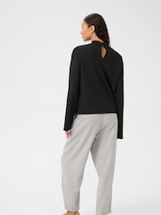 Kaffe KAdebra Long Sleeve Striped Black T-Shirt - Image 3 of 5