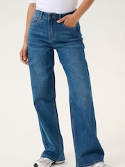Kaffe Blue KAsinem High Waisted Wide Leg Jeans - Image 1 of 6