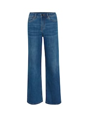 Kaffe Blue KAsinem High Waisted Wide Leg Jeans - Image 5 of 6