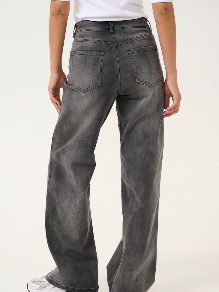 Kaffe KAsinem High Waisted Wide Leg Jeans - Image 1 of 6