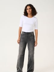 Kaffe KAsinem High Waisted Wide Leg Jeans - Image 4 of 6