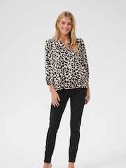 Kaffe KAmagda 3/4 Sleeves Sateen Blouse - Image 2 of 6