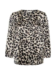 Kaffe KAmagda 3/4 Sleeves Sateen Blouse - Image 5 of 6