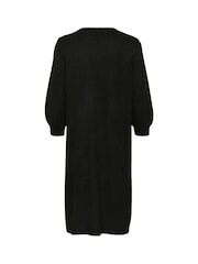 Kaffe KAmeridith 3/4 Sleeve Knitted Black Dress - Image 5 of 5