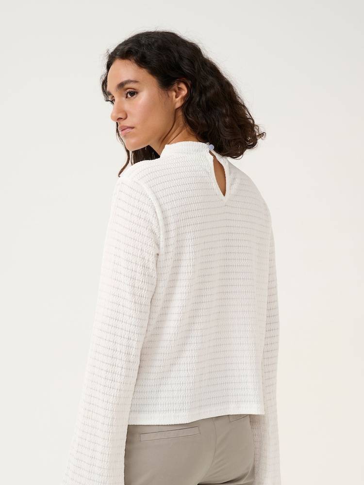 Kaffe KAdebra Long Sleeve Striped Black T-Shirt - Image 2 of 6