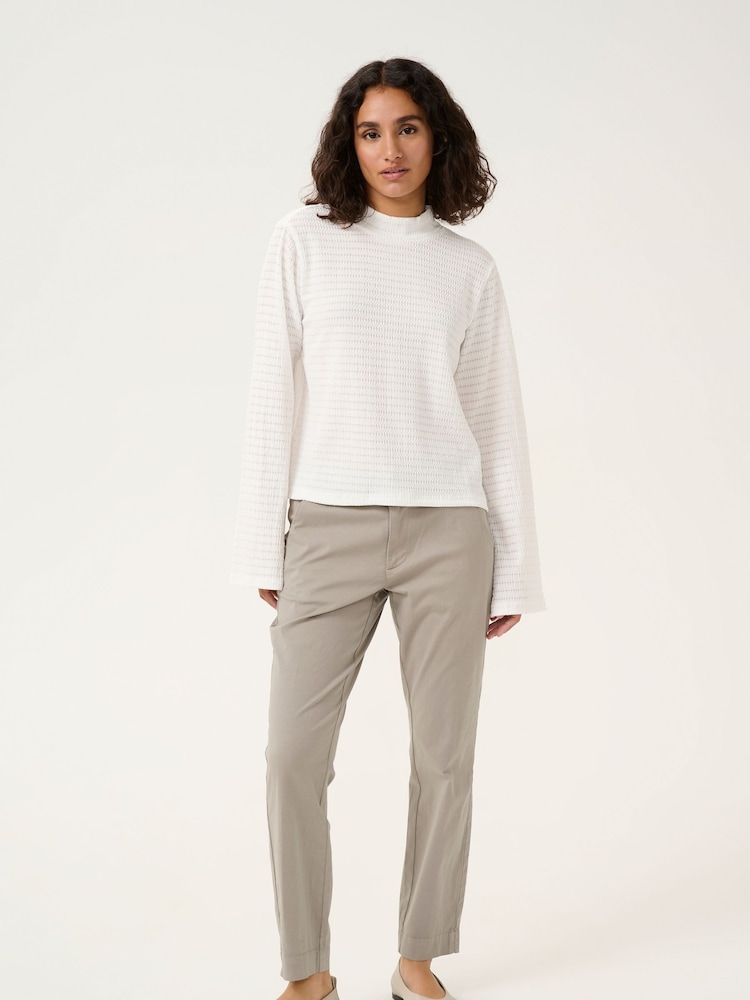 Kaffe KAdebra Long Sleeve Striped Black T-Shirt - Image 3 of 6