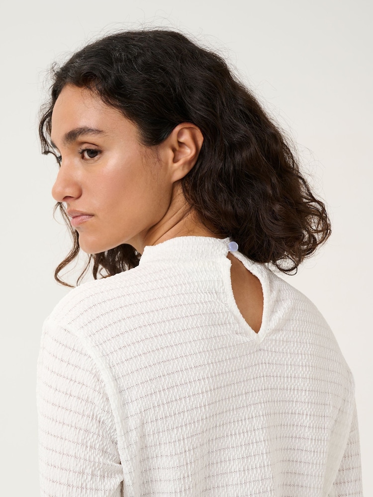 Kaffe KAdebra Long Sleeve Striped Black T-Shirt - Image 4 of 6