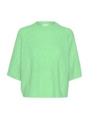 Kaffe KAtella Half Sleeve Hole Knit Pullover Jumper - Image 5 of 6