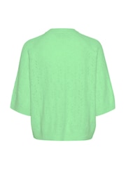 Kaffe KAtella Half Sleeve Hole Knit Pullover Jumper - Image 6 of 6