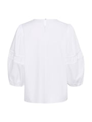 Kaffe Casual Fit KAemma 3/4 Sleeve White Blouse - Image 6 of 6