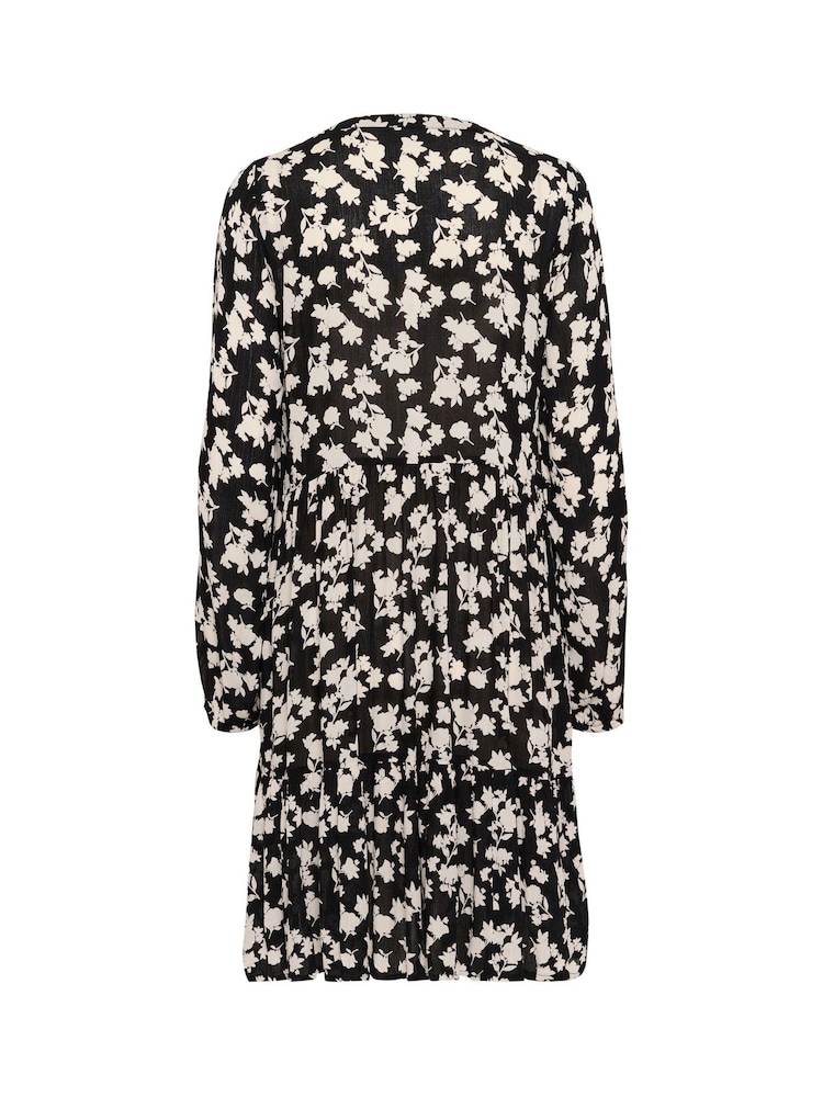 Kaffe Kaevity Long Sleeves Round Neck Dress - Image 5 of 5