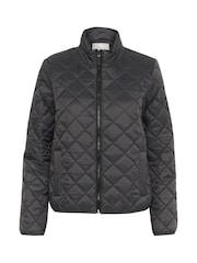Kaffe Grey KAloreen Quilted Hip Length Jacket - Image 5 of 6