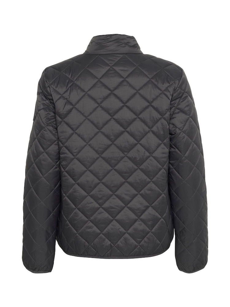 Kaffe Grey KAloreen Quilted Hip Length Jacket - Image 6 of 6