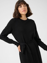 Kaffe KAlizza Belted Knee Length Knit Dress - Image 3 of 5