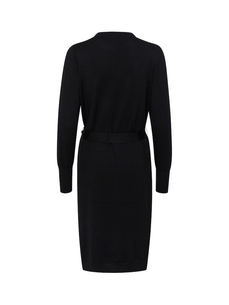 Kaffe KAlizza Belted Knee Length Knit Dress - Image 5 of 5