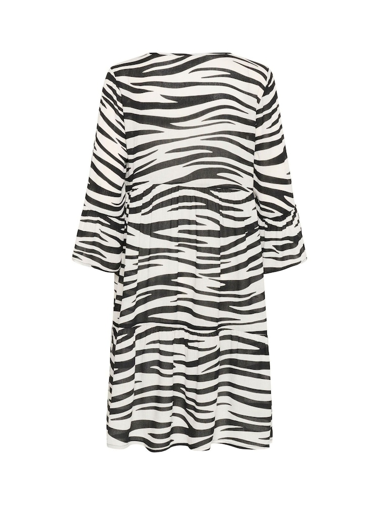 Kaffe A-Line Fit KAlea 3/4 Sleeve Dress - Image 5 of 5